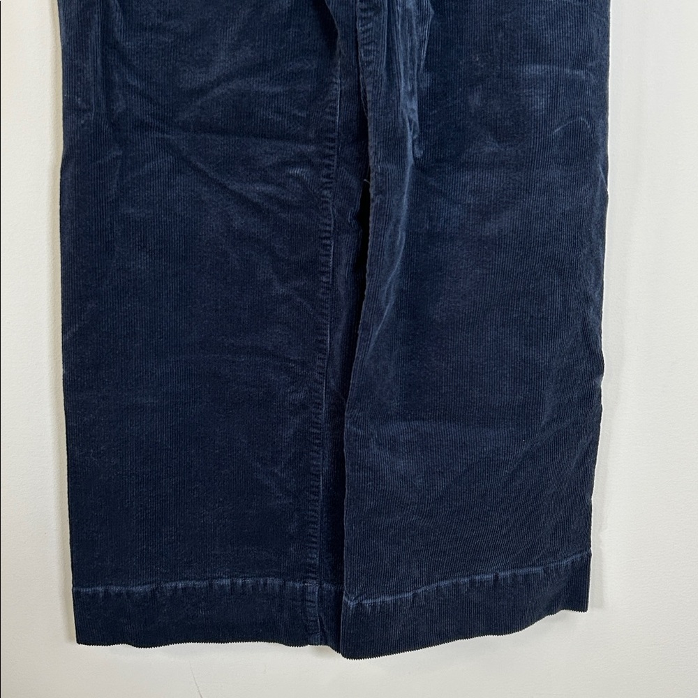 Maeve Corduroy Navy Wide-Leg Pants - Picture 5 of 12